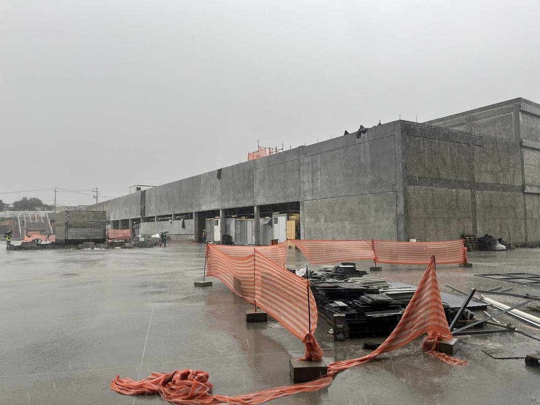 Construo que funcionar como complexo exigido em forma de contrapartida social pela PBH, localizado na esplanada da Arena MRV