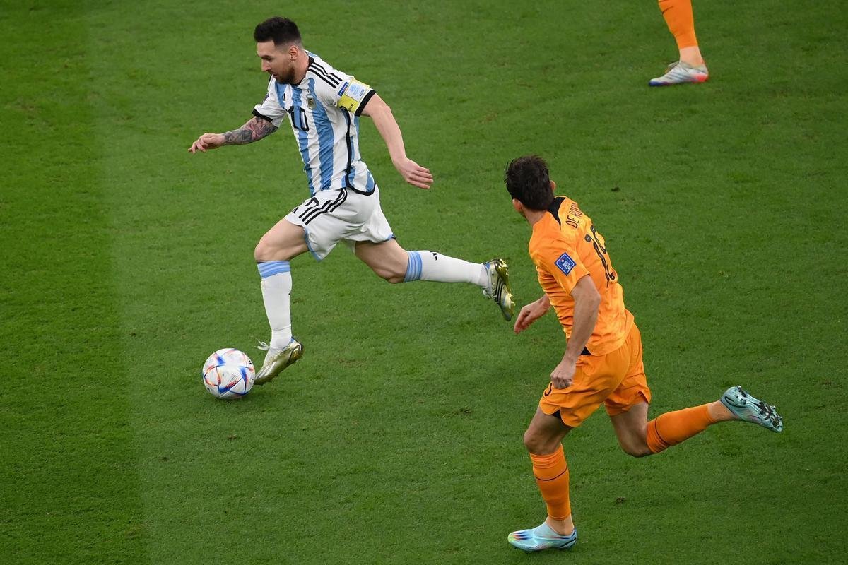 Fotos do jogo entre Holanda e Argentina, pelas quartas de final da Copa do Mundo do Catar