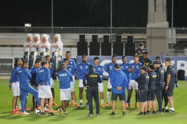 Seleo Equatoriana treinou pela primeira vez em BH, no Sesc Venda Nova