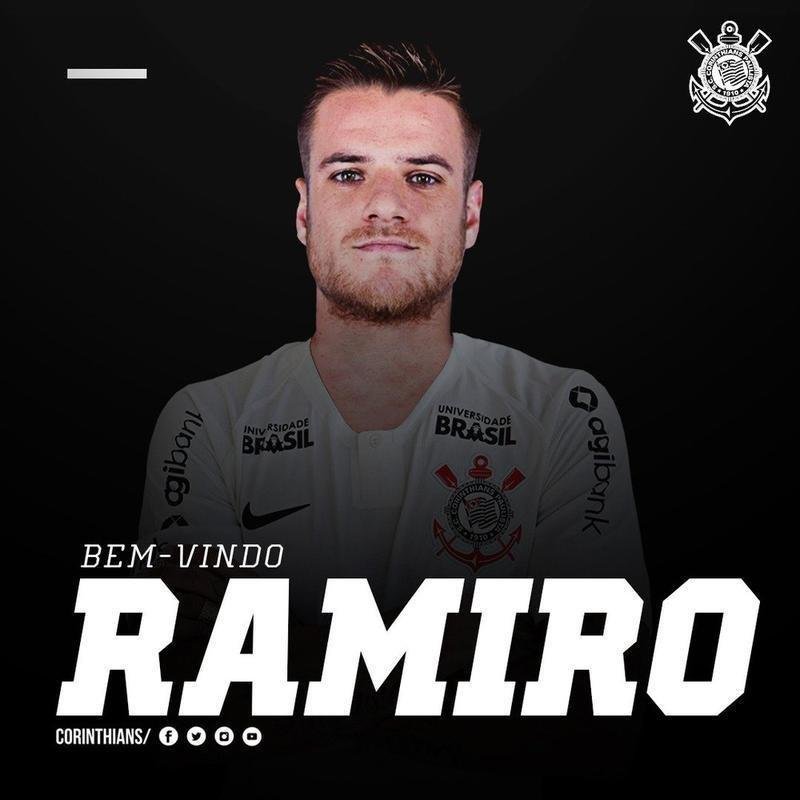 O Corinthians anunciou a contratao do volante Ramiro, ex-Grmio. Ele acertou contrato at 2022.