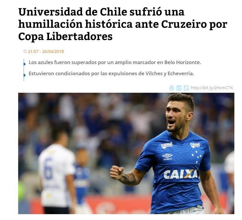 Manchetes dos veculos de comunicao do Chile. Rdio Cooperativa