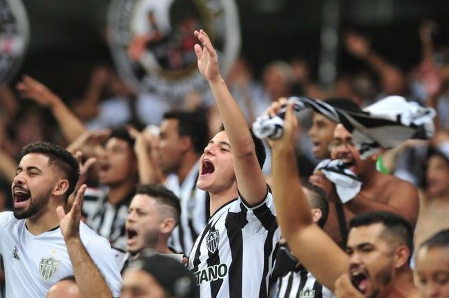 Fotos da torcida do Galo no Mineiro durante a semifinal da Copa Libertadores entre Atltico e Palmeiras (Alexandre Guzanshe/EM/DAPress 28/9/2021)