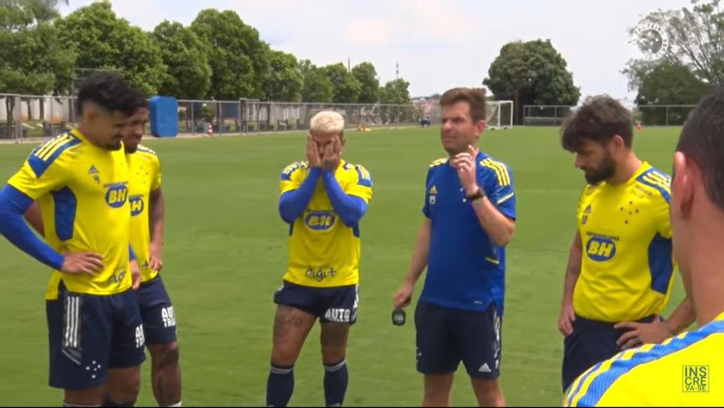 Imagens do treino do Cruzeiro deste domingo