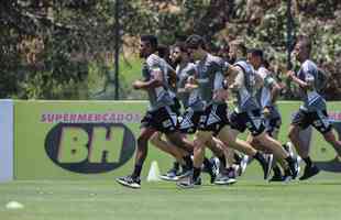 Treino do Atltico na Cidade do Galo, na manh desta tera-feira (11/10).