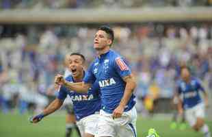 Imagens do primeiro tempo: Cruzeiro abriu o placar com um minuto de jogo, gol de Thiago Neves
