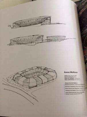 Esboço do projeto que está em andamento para ser a Arena do Galo