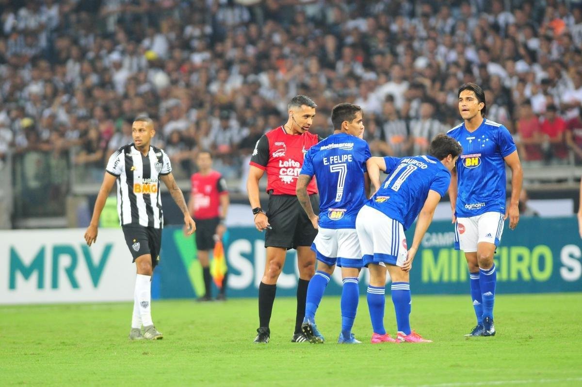 Imagens do clssico mineiro entre Atltico e Cruzeiro
