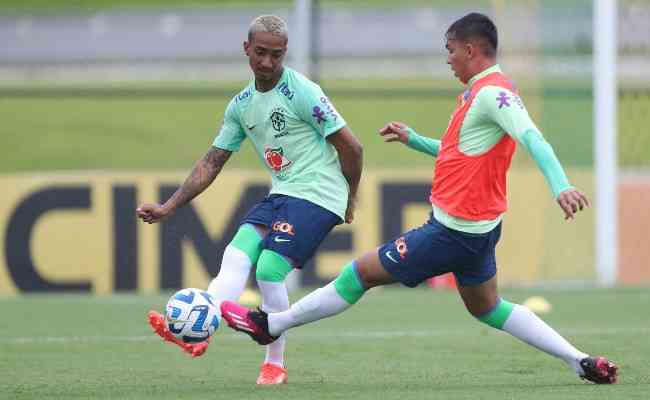 Seleo Brasileira goleou o Boavista em jogo-treino na Granja Comary; equipe se prepara para o Torneio Sul-Americano Sub-20
