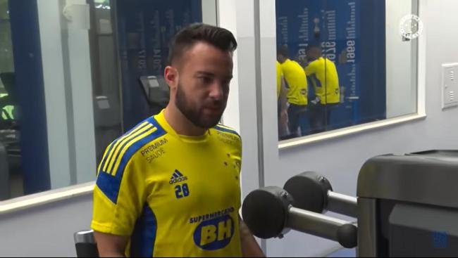 Imagens do treino do Cruzeiro deste domingo