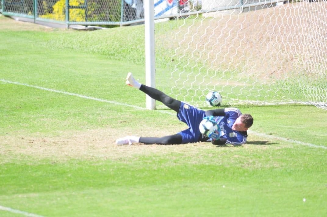 Imagens do treinamento da Argentina na Cidade do Galo