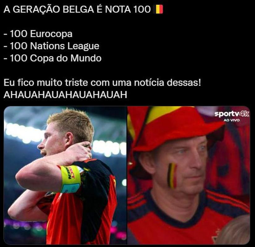 Memes da eliminao da 'Gerao Belga' da Copa do Mundo