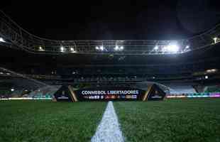 Fotos do Allianz Parque, em So Paulo, palco do jogo entre Palmeiras e Atltico pela semifinal da Copa Libertadores 2021