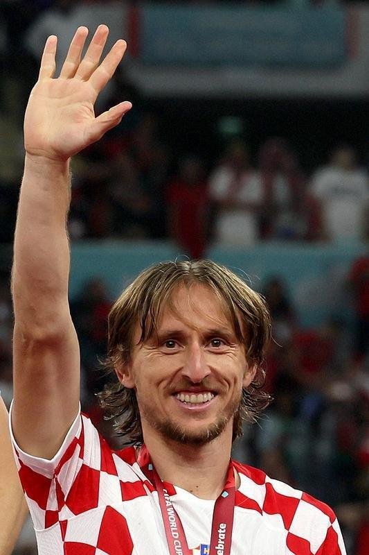 Festa e premiao dos jogadores da Crocia pela conquista do terceiro lugar na Copa do Mundo de 2022, no Catar. Time croata venceu o Marrocos por 2 a 1 neste sbado (17), no Estdio Internacional Khalifa, em Doha