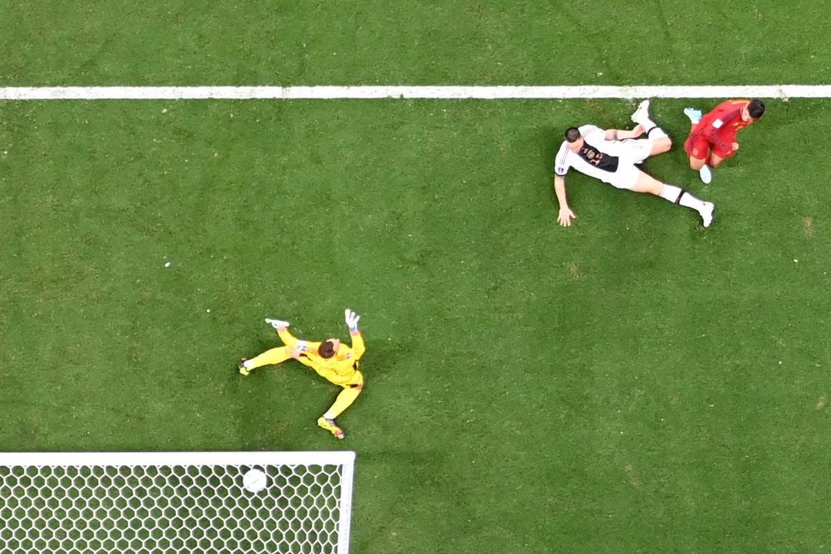 Fotos de Espanha x Alemanha, neste domingo, no Estdio Al Bayt, pelo Grupo E da Copa do Mundo no Catar