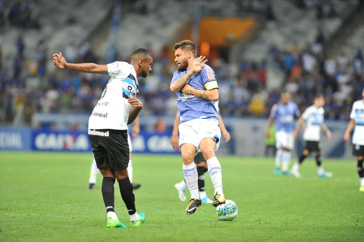 Fotos do jogo entre Cruzeiro e Grmio