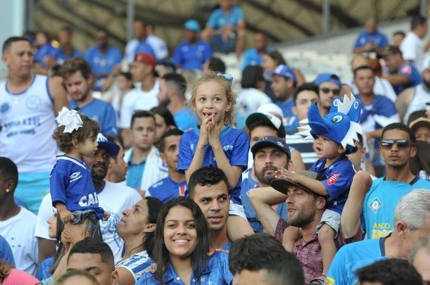 Imagens das torcidas de Cruzeiro e So Paulo no Mineiro