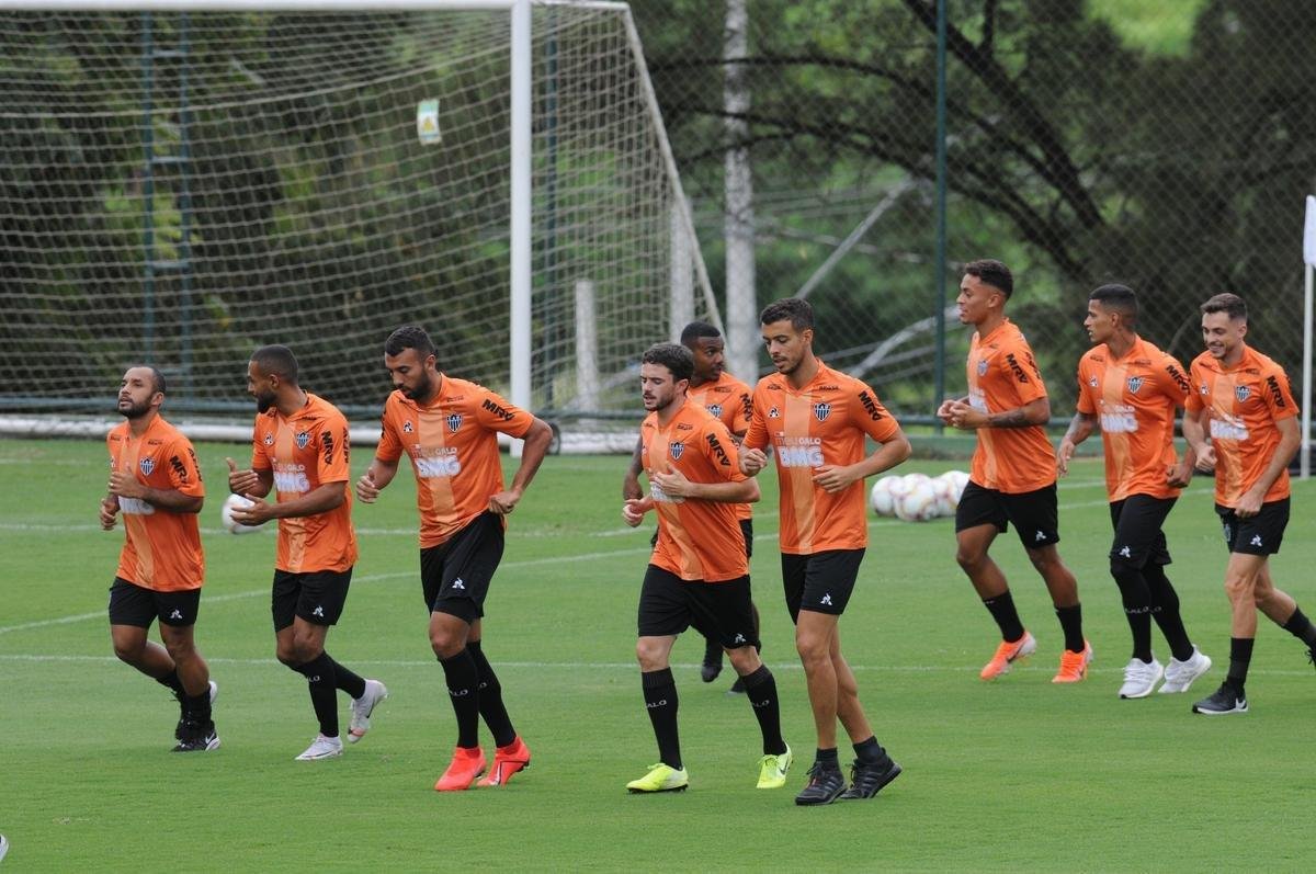 Fotos do Atltico nesta quinta-feira, na Cidade do Galo