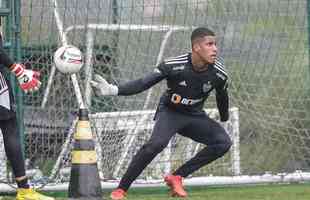 Treino do Atltico na Cidade do Galo, na manh desta tera-feira (24/1).