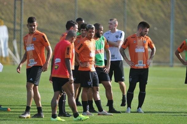 Atltico treinou nesta tera-feira, em preparao para enfrentar o Botafogo