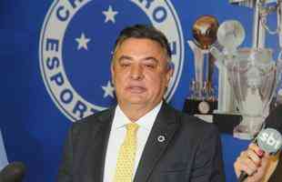 Posses do presidente do Cruzeiro, Wagner Pires de S, e do presidente do Conselho Deliberativo, Zez Perrella