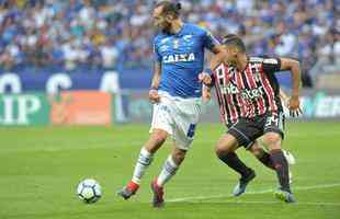 Fotos do jogo entre Cruzeiro e So Paulo