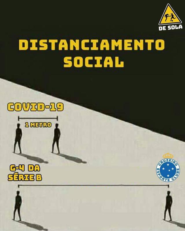 Cruzeiro empata com Cuiabá e praticamente sepulta chance de volta à Série A em 2021. Com permanência quase certa na Segundona por mais um ano, rivais tiram sarro nas redes sociais.