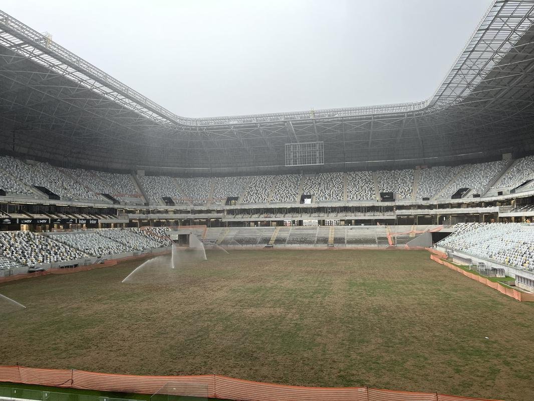A viso dos assentos inferiores do setor Norte