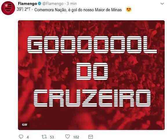 Cruzeiro busca empate com Flamengo, e torcida celeste pega no p de rivais