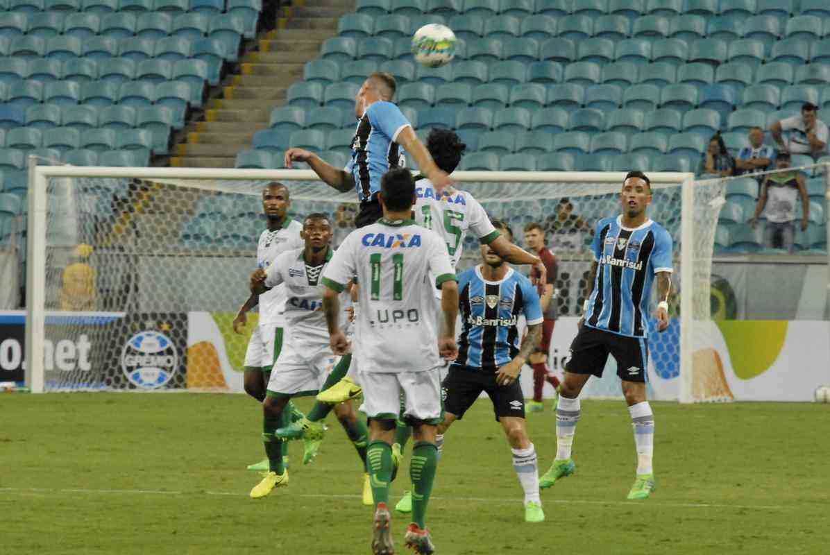 Amrica perdeu para o Grmio, em Porto Alegre, e foi eliminado na fase de grupos da Primeira Liga 