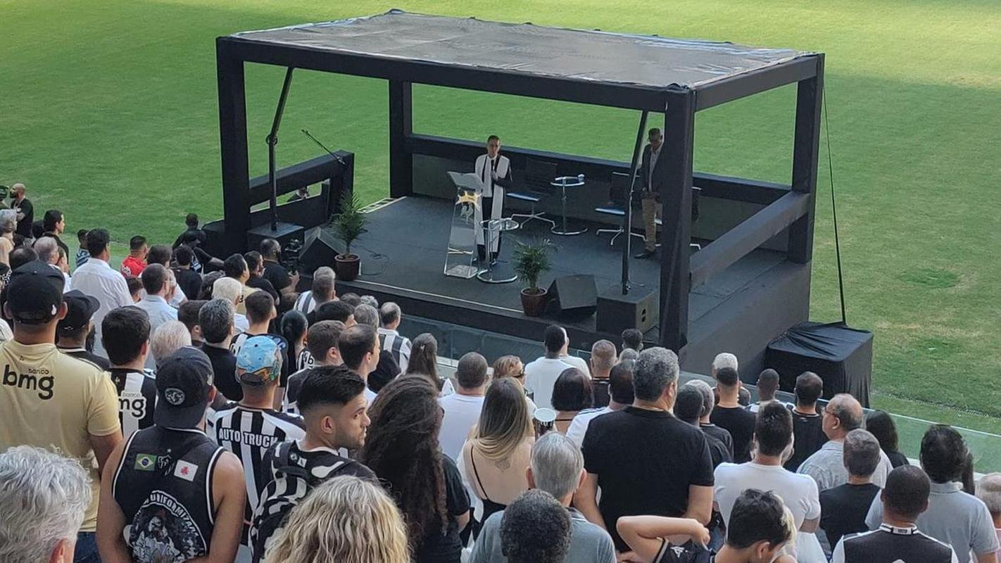 Veja as fotos do culto de 115 anos do Atltico, na Arena MRV