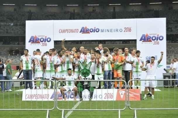 Imagens da comemorao do Amrica com a conquista do ttulo