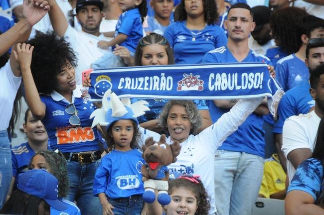 Fotos da torcida do Cruzeiro, no Mineiro, na partida contra a Ponte Preta pela 13 rodada da Srie B do Campeonato Brasileiro. Mineiro recebeu grande pblico mais uma vez