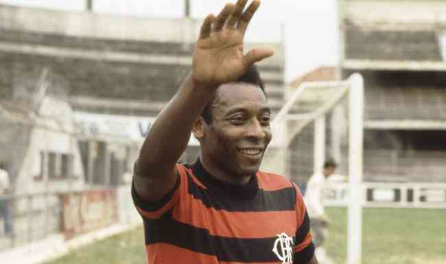Pel disputou amistoso com a camisa do Flamengo em 1979