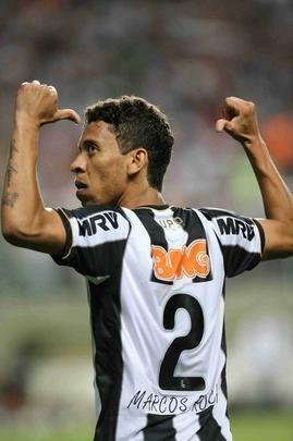 Em 249 jogos disputados pelo Atltico, Marcos Rocha marcou 13 gols