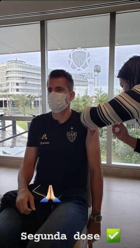 Atlético recebeu segunda dose da vacina contra COVID-19 oferecida pela Conmebol, em Luque, no Paraguai