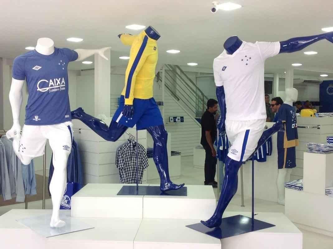 Nova loja do Cruzeiro aberta nesta tera-feira no Barro Preto, em Belo Horizonte