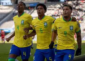Marcos Leonardo, Matheus Martins e Andrey, duas vezes, fizeram os gols do Brasil; seleção agora enfrenta Israel, pelas quartas de final.