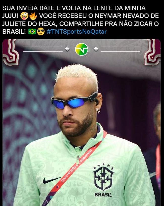 Neymar chega ao jogo de Juliet e explode internet