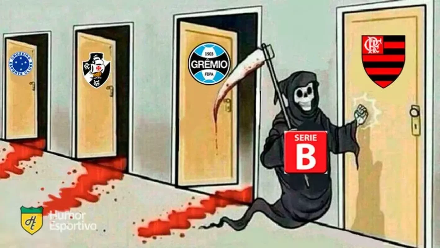 Flamengo virou piada nas redes sociais 