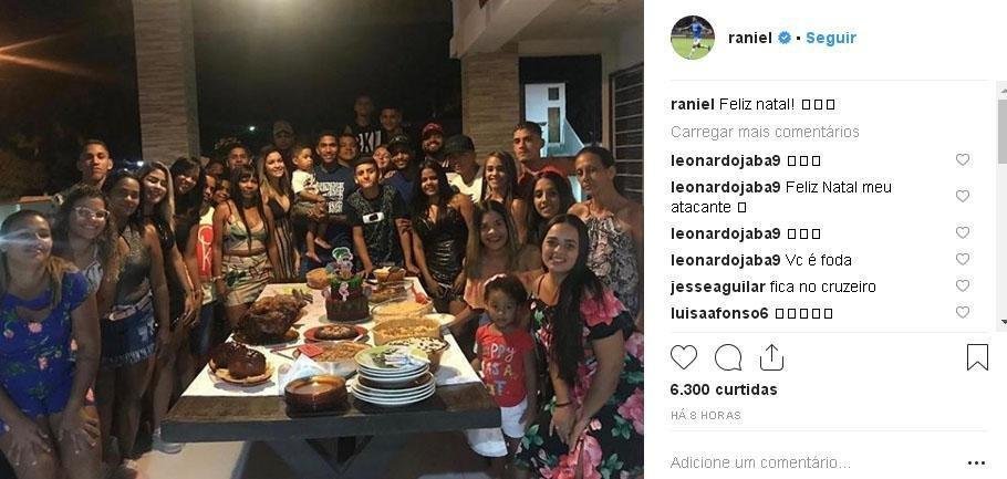 Raniel reuniu a famlia para celebrar o Natal