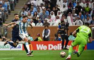 As melhores imagens da final da Copa do Mundo entre Argentina e Frana, no Estdio Icnico de Lusail, no Catar