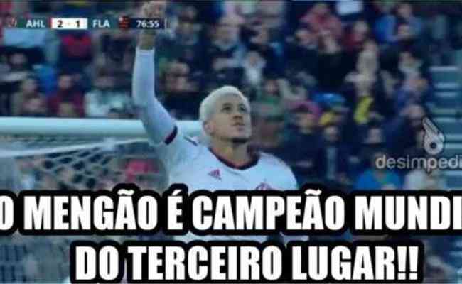Torcedores rivais chamaram o Flamengo de 'campeão mundial do terceiro lugar'
