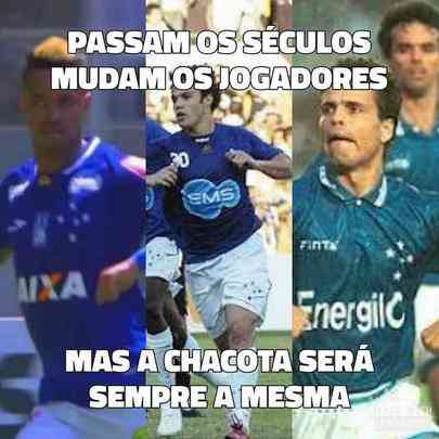 Torcedores do Cruzeiro brincaram nas redes sociais com vitria diante do Atltico, em pleno Independncia