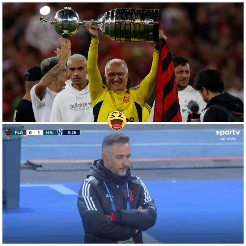 Torcedores brincaram com a eliminao do Flamengo para o Al-Hillal, pela semifinal do Mundial 