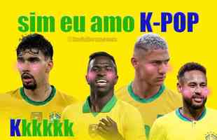 Veja memes da goleada do Brasil sobre a Coreia do Sul na Copa do Mundo
