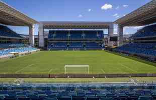 Arena Pantanal - foi uma das sedes da Copa do Mundo de 2014. Atualmente,  onde o Cuiab manda suas partidas. Pode receber at 44 mil pessoas.