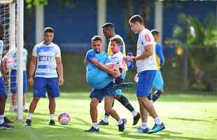 Fotos do treino do Cruzeiro desta quarta-feira (31/1), na Toca II (Ramon Lisboa/EM D.A Press)