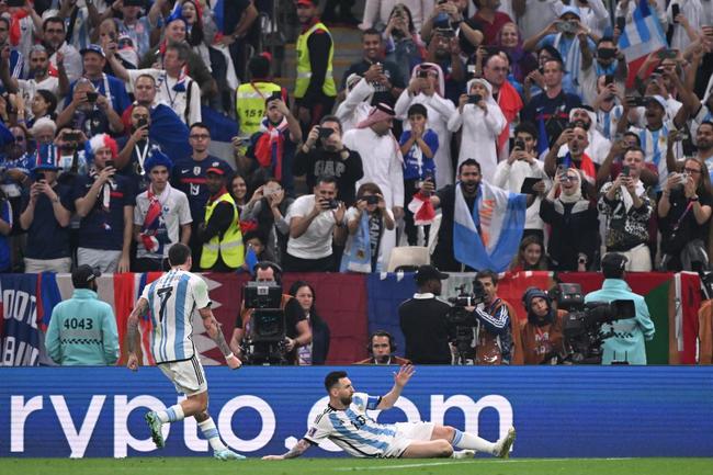 As melhores imagens da final da Copa do Mundo entre Argentina e Frana, no Estdio Icnico de Lusail, no Catar