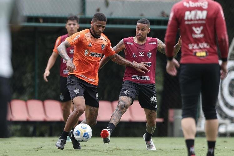 Treinamento do Atlético neste sábado, após o título brasileiro