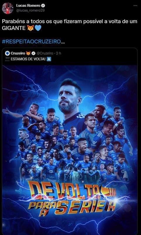 Lucas Romero, ex-volante do Cruzeiro - 